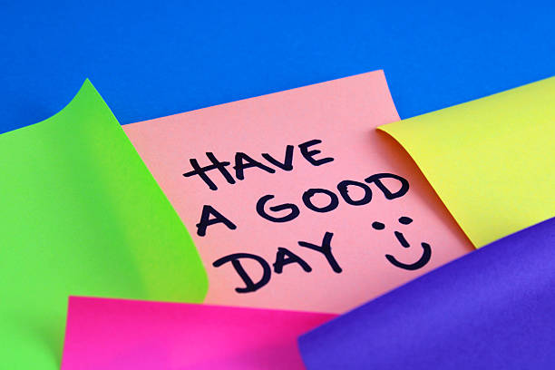 istock HAVE A GOOD DAY, colorful sticky notes 2217727781