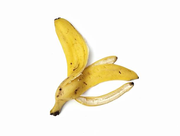 istock Banana peel isolated on white background 2217733474