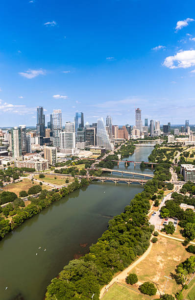 istock Austin Texas Skyline Aerial Drone Image over Colorado River 2217733488