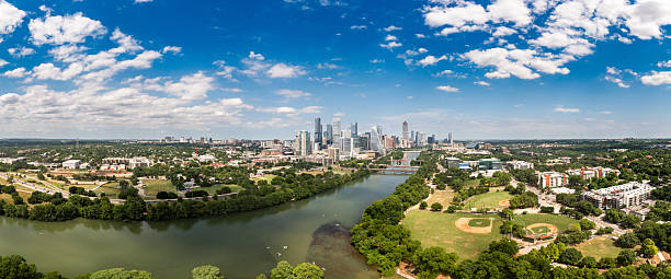 istock Austin Texas Skyline Aerial Drone Image over Colorado River 2217733538