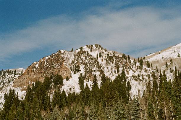 Snow in the Cottonwood Canyons outside Salt Lake City, Utah