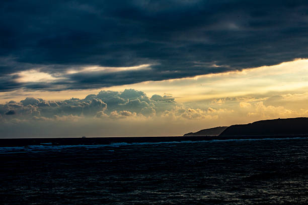 Nature of Amami Oshima. Eastern sky at sunrise.