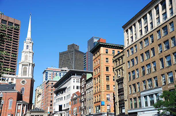 istock Boston downtown street scene in sunny day 2217741577