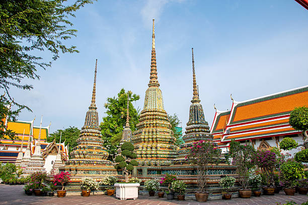 Wat Pho is one of Bangkok's oldest temples. Its temple complex houses the largest collection of Buddha images in Thailand, including a 46 m long huge reclining Buddha.