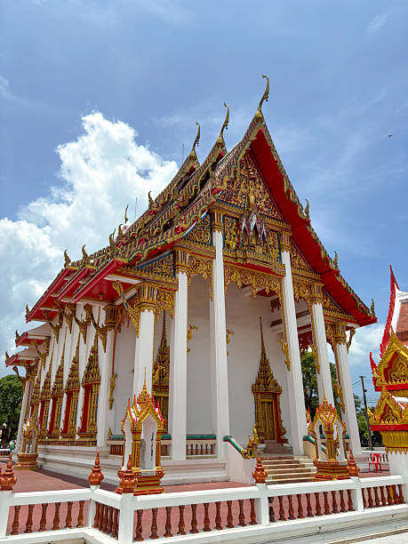 istock Ornate Chapel at Wat Luang Pu Supa Temple Surrounded by Tranquil Temple Grounds in Phuket, Thailand 2217743841