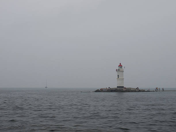 I took photos of Tomonoura Lighthouse and the blue Seto Inland Sea.
