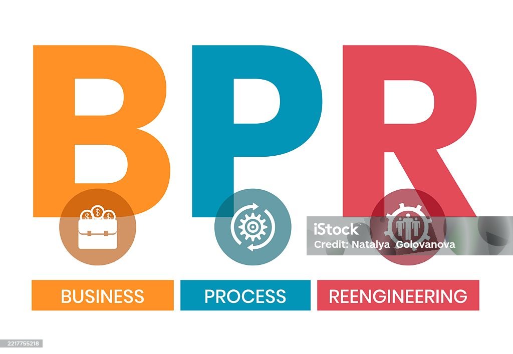 Bpr Vector Bpr Business Process Reengineering Stock Illustration - Download Image ...