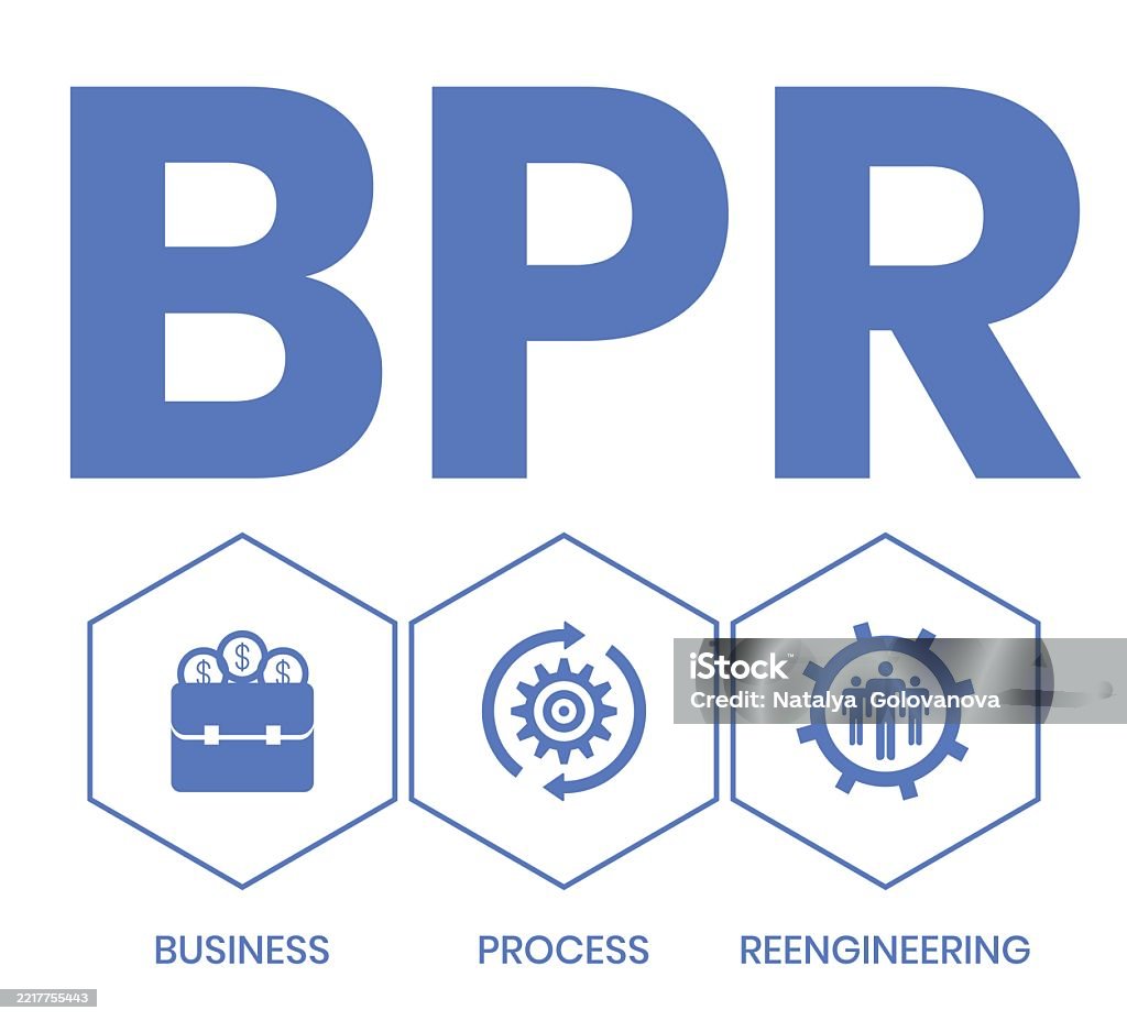 Bpr Business Process Reengineering Stock Illustration - Download Image ...