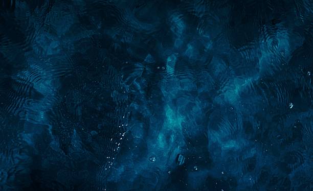 Dark blue, navy blue water texture backdrop topview