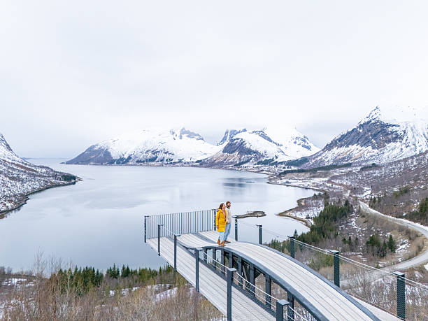 istock Couple Enjoying Scenic Mountain View from Overlook 2217759776