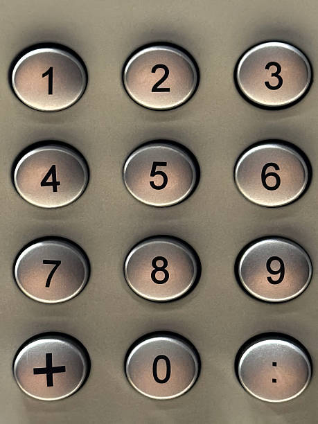 istock Close-Up of Metallic Numeric Keypad with Buttons 2217762094