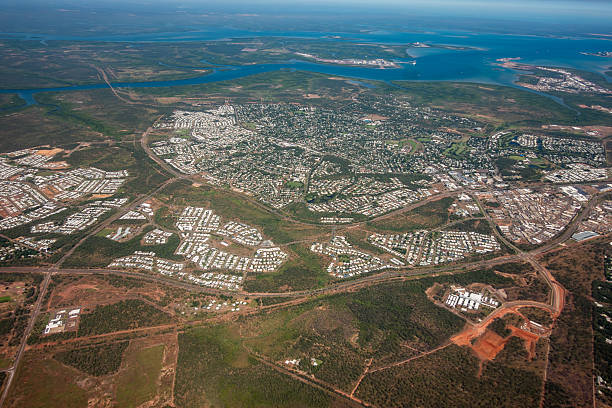 istock Leaving Darwin flying south west along coast 2217765881