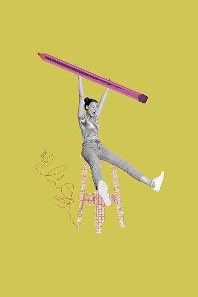 istock Collage of people office tools arrow chart symbolizing business growth earnings teamwork career development 2217785876