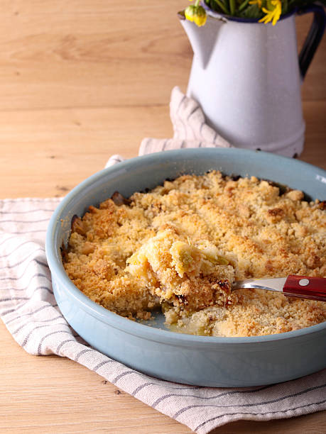 istock rhubarb crumble baked dessert 2217787805