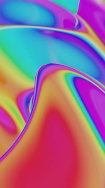 istock Colorful Fluid Gradient with Smooth Swirling Lines 2217795622