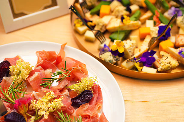 Buffet reception finger food appetizers on the exclusive event