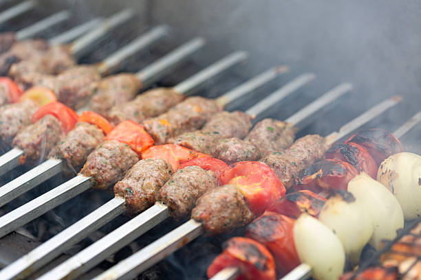 istock Grilled Arabic Kebab on Charcoal 2217797312
