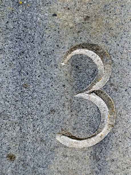 istock Written Wording in Distressed State Typography Found Number Font Letter 3 Three 2217798945