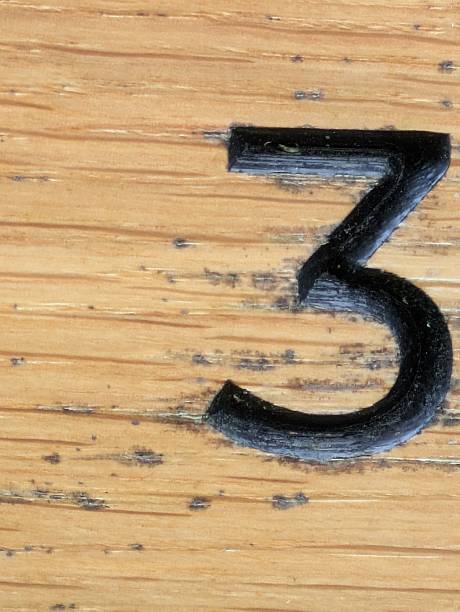 istock Written Wording in Distressed State Typography Found Number Font Letter 3 Three 2217799387