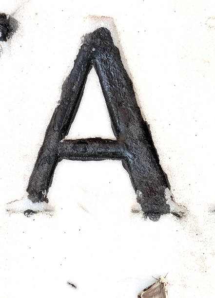 Letter A Fur Style. Raster Illustration of Funky ccolorful Trendy bright Typo Symbol..