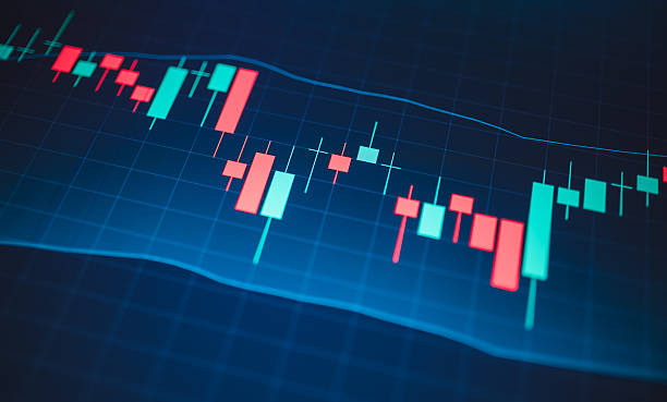istock AI-powered stock analysis screen with glowing chart lines showing trading breakdown and 2025 economic pressure 2217810563