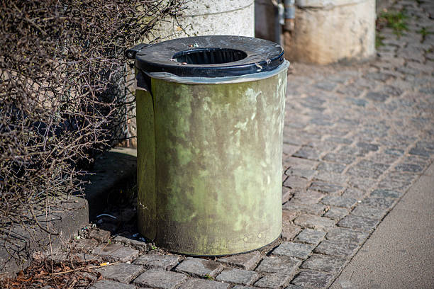 istock Urban Trash Bin on City Street 2217831855
