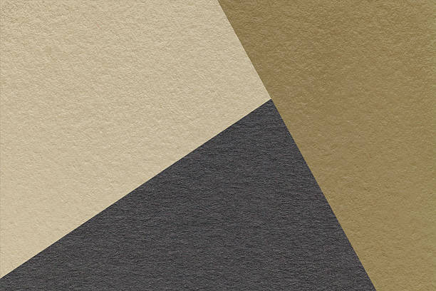 istock Geometric beige, brown and black texture paper background for presentation, banner or card design template 2217833221
