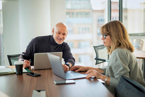 istock Business people working in high-end modern office 2217835081