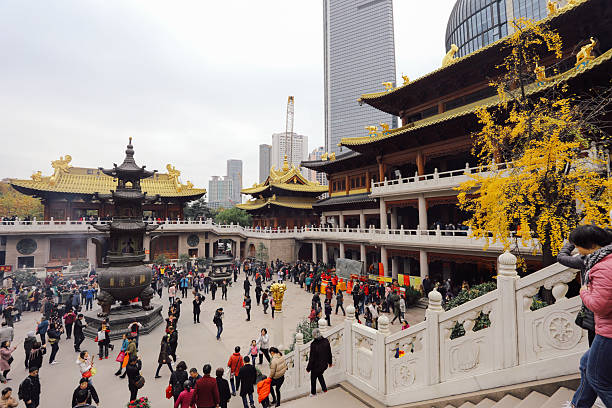 Shanghai China Jingan Buddhist temple