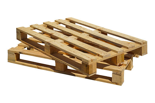 istock Wooden Pallet isolated white background. 2217840767