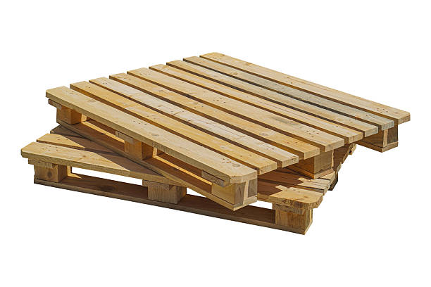istock Wooden Pallet isolated white background. 2217840787