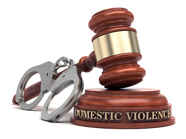 istock Domestic Violence text on sound block & gavel 2217851147