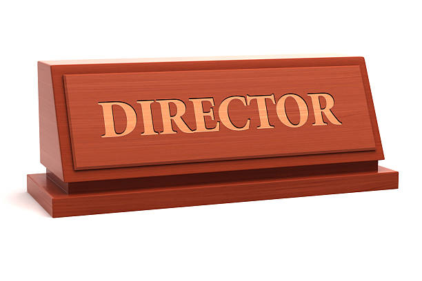 Director job title on nameplate