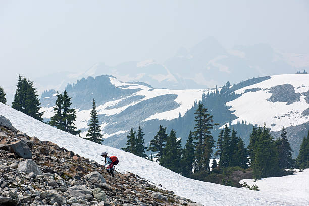 A view of Mount Baker from near Anacotes, Washington.