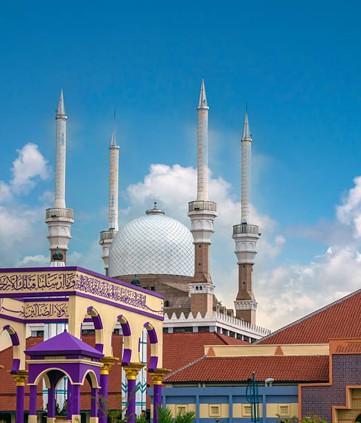 istock The dome and minarest of the Central Java Grand Mosque of Semarang, Central Java, Indonesia 2217863803