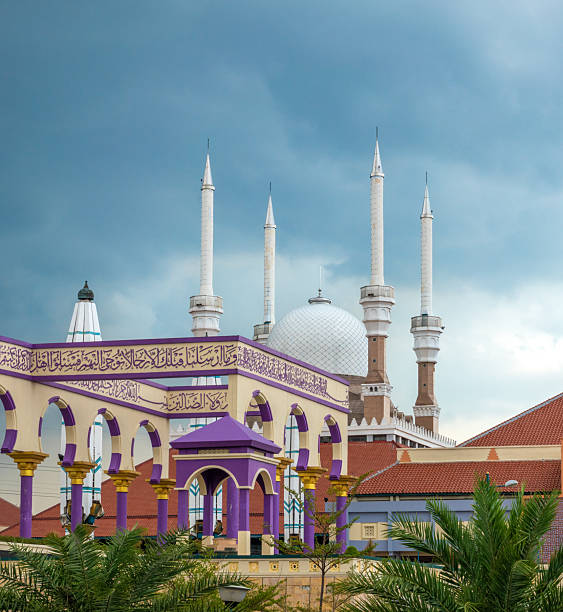istock View of the Central Java Grand Mosque of Semarang from the surrounding gardens, Central Java, Indonesia 2217863815