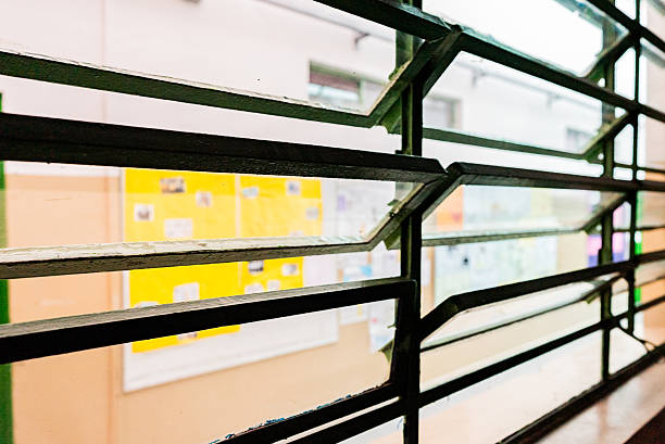 istock Close-up of windows in the classroom school 2217874663