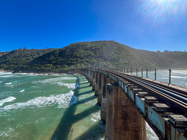 Abandoned Drawbridge over Kaaimans River in Wilderness, South Africa