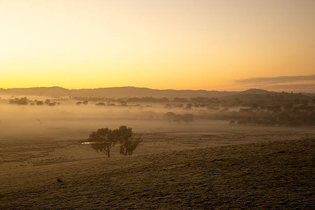 istock First light reveals a rural valley covered in frost as soft mist rolls through under the colours of early morning twilight 2217887859