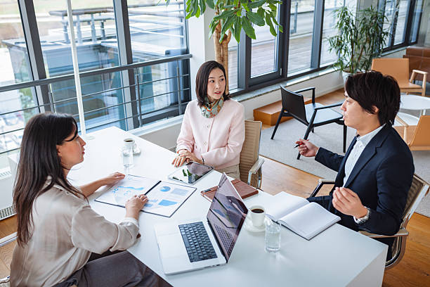 istock Multiracial Business Meeting in Modern Office Setting 2217890149