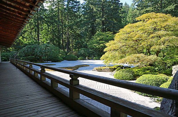 istock The pavilion and Flat Garden 2217890298