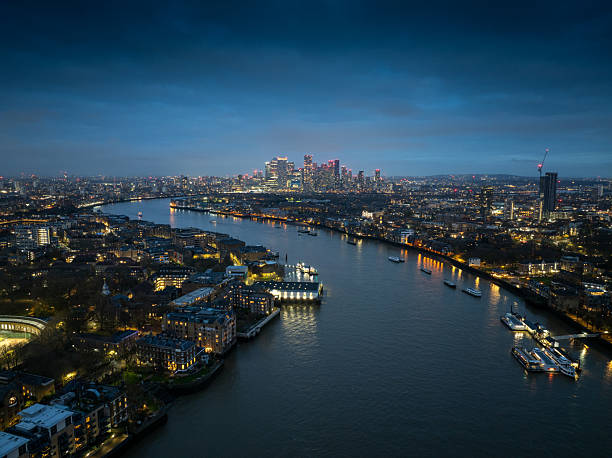 istock England London Night View Drone 2217897902