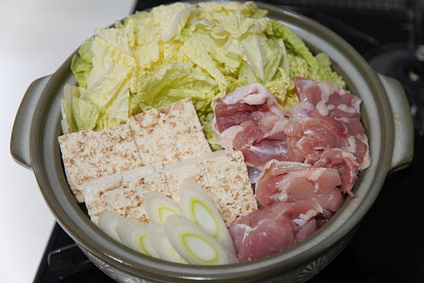 istock Making chicken and Chinese cabbage hotpot 2217917814