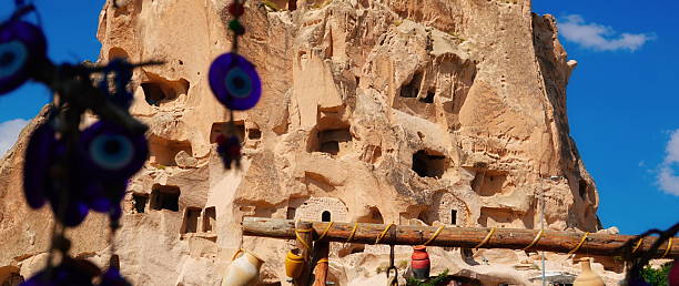 istock Rock Caves Historic Site Close Up Daylight Beige 2217919145