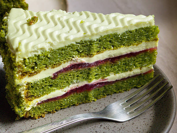istock Delightful spinach and raspberry cake showcases vibrant layers of flavor 2217923735