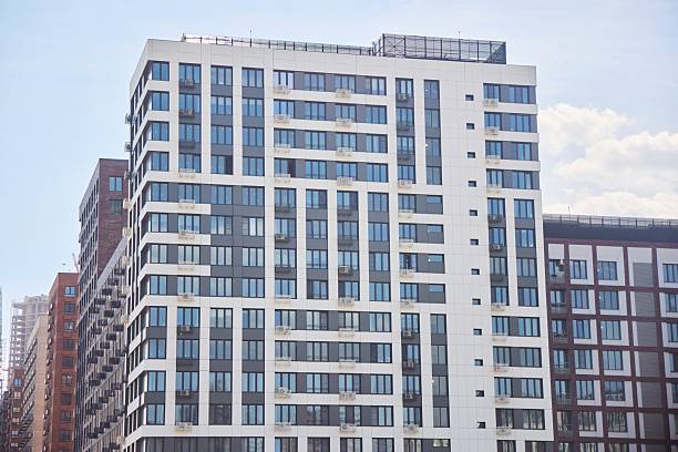 istock High-rise modern apartment building. Modern architecture. 2217927044