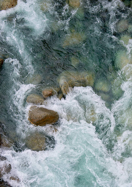 istock Whitebeard Falls, where the river turns blue in Biei Town. 2217930435