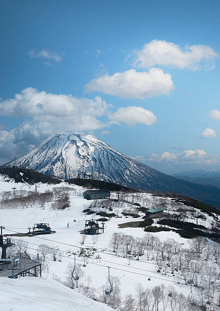 istock View over Mt Yotei.Fresh green world from melting snow 2217930973