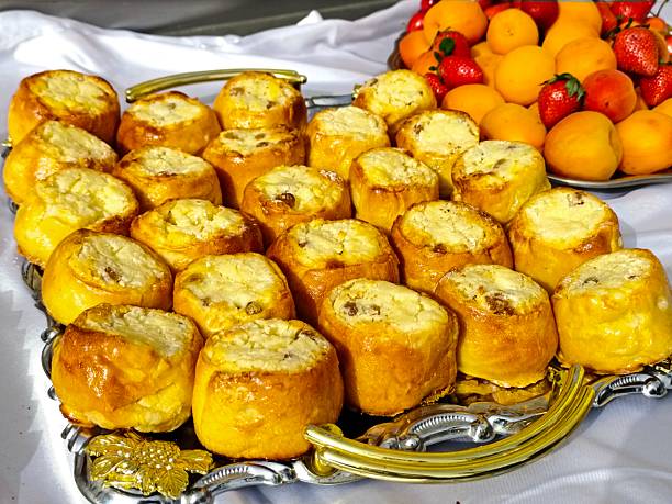 Delicious baked pastry . High quality photo