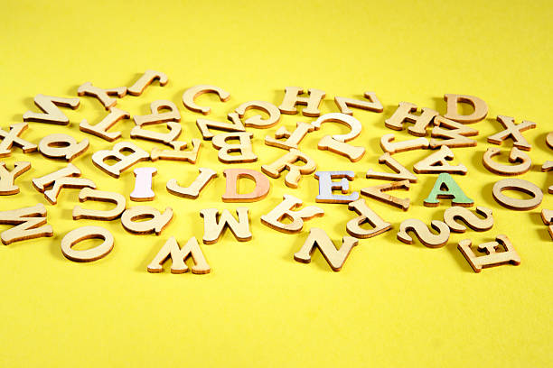 istock Idea, artificial intelligence, innovation and creativity Business concept with a letter cloud ,flat lay. 2217948295